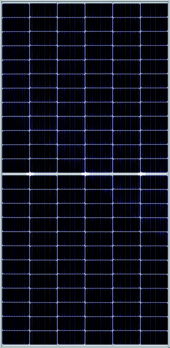 Módulo RENMA Solar 610W, foto do equipamento